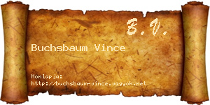 Buchsbaum Vince névjegykártya