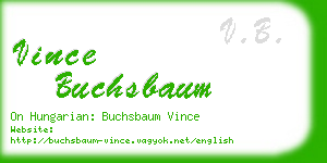 vince buchsbaum business card
